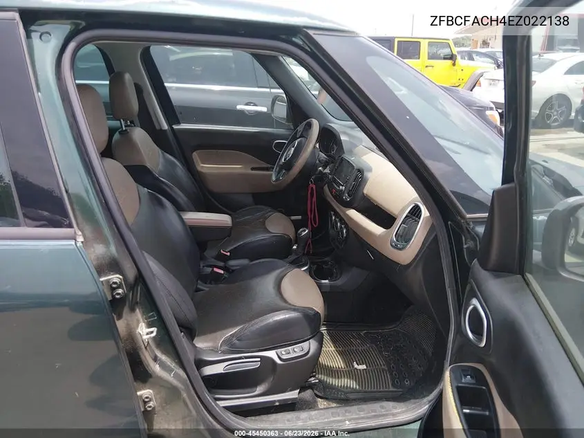 2014 Fiat 500L Lounge VIN: ZFBCFACH4EZ022138 Lot: 45450363