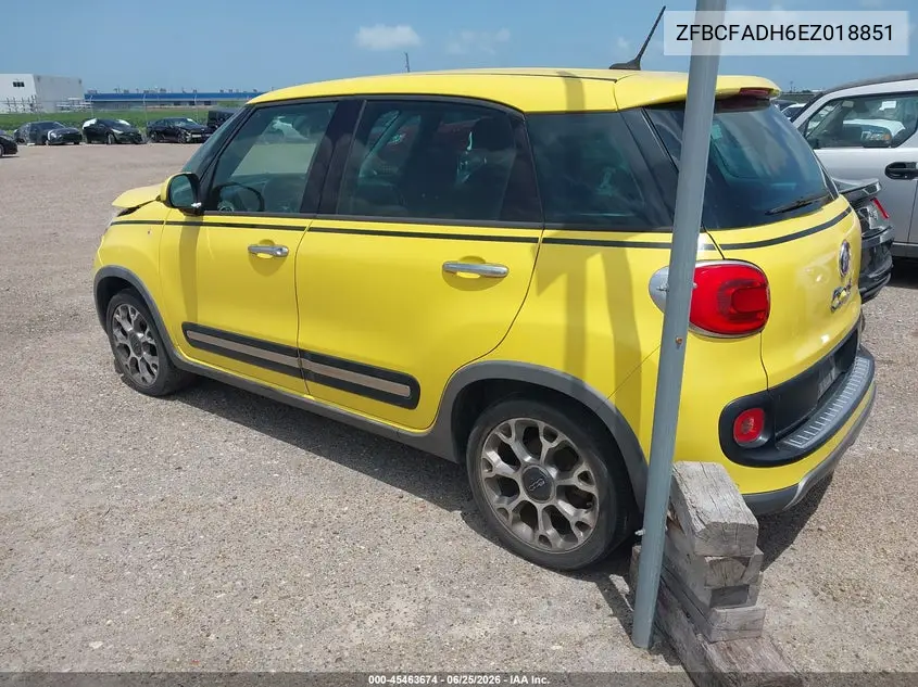 2014 Fiat 500L Trekking VIN: ZFBCFADH6EZ018851 Lot: 45463674