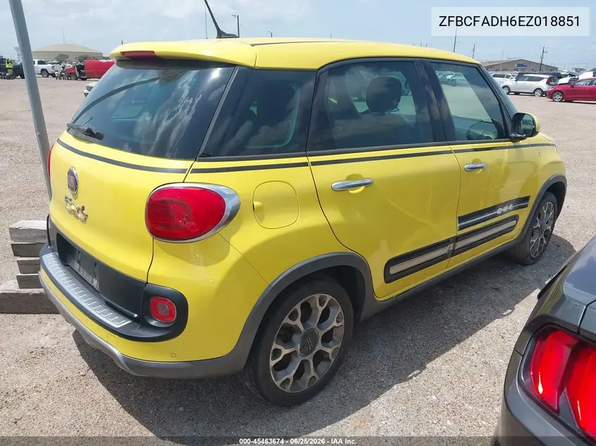 2014 Fiat 500L Trekking VIN: ZFBCFADH6EZ018851 Lot: 45463674