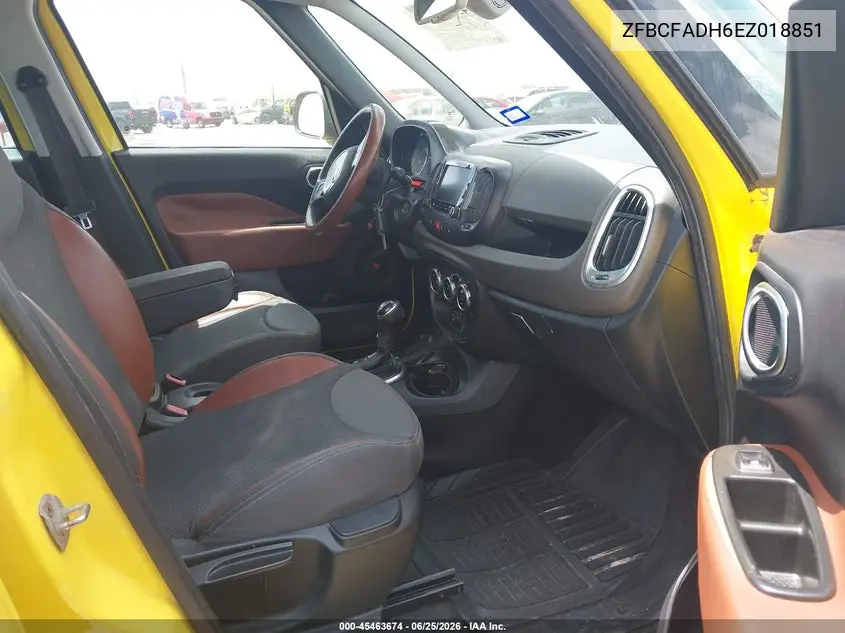 2014 Fiat 500L Trekking VIN: ZFBCFADH6EZ018851 Lot: 45463674