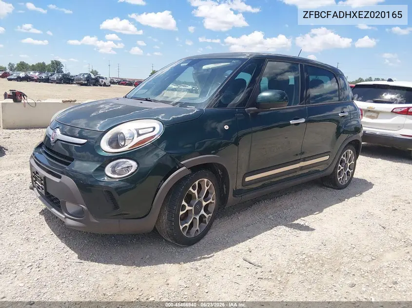 2014 Fiat 500L Trekking VIN: ZFBCFADHXEZ020165 Lot: 45466940
