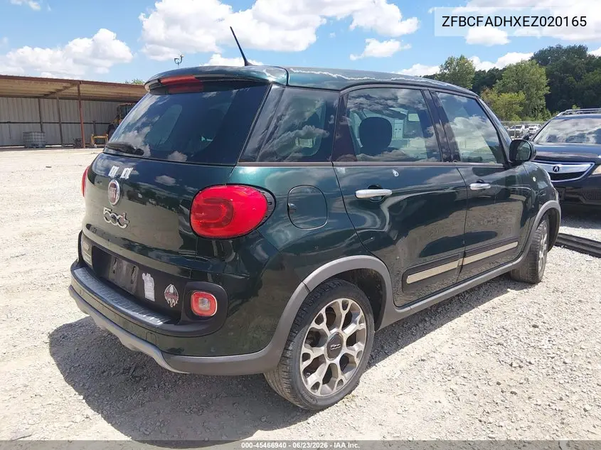 2014 Fiat 500L Trekking VIN: ZFBCFADHXEZ020165 Lot: 45466940