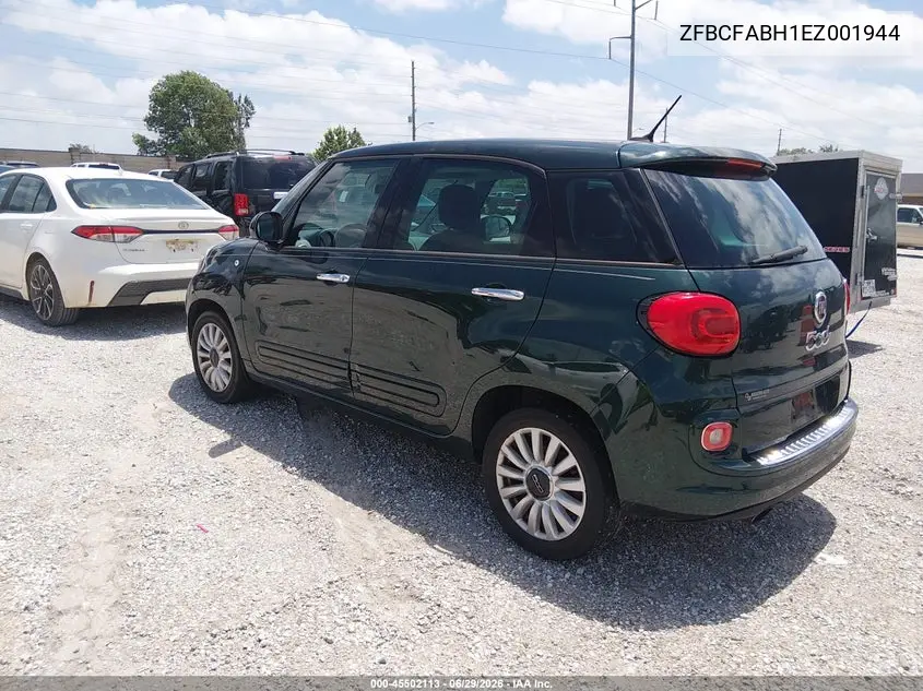 2014 Fiat 500L Easy VIN: ZFBCFABH1EZ001944 Lot: 45502113