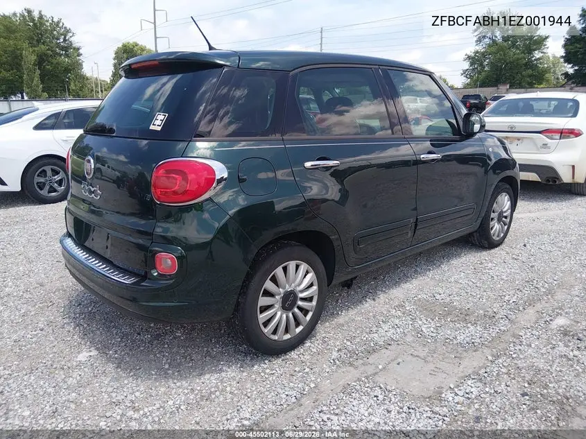 2014 Fiat 500L Easy VIN: ZFBCFABH1EZ001944 Lot: 45502113