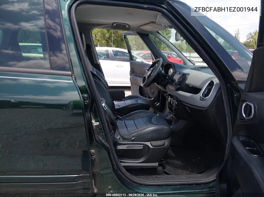 2014 Fiat 500L Easy VIN: ZFBCFABH1EZ001944 Lot: 45502113