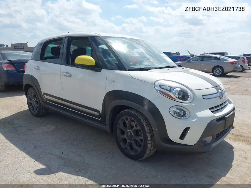 2014 Fiat 500L Trekking VIN: ZFBCFADH3EZ021738 Lot: 45559141