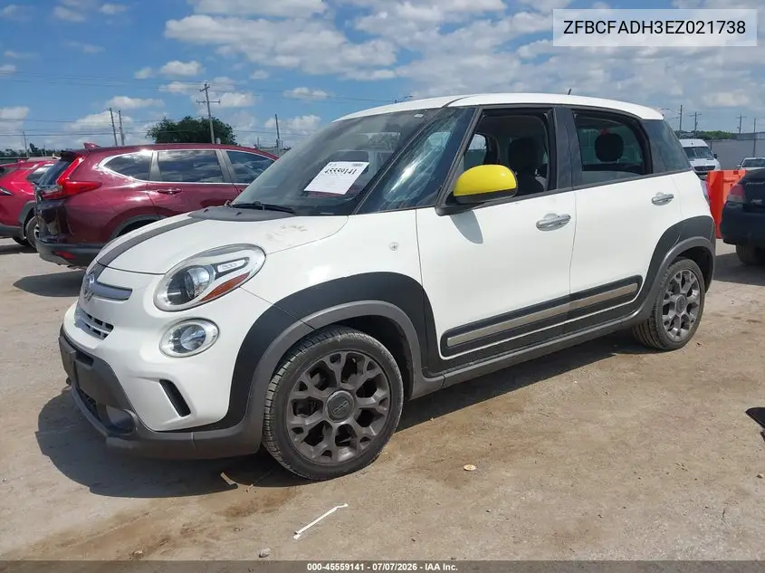 2014 Fiat 500L Trekking VIN: ZFBCFADH3EZ021738 Lot: 45559141