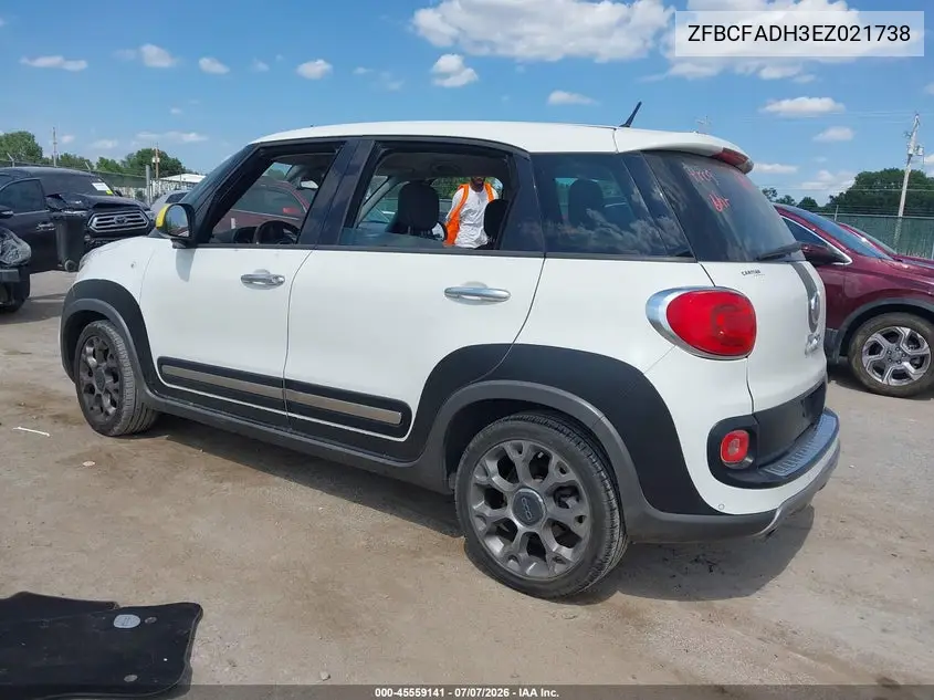 2014 Fiat 500L Trekking VIN: ZFBCFADH3EZ021738 Lot: 45559141