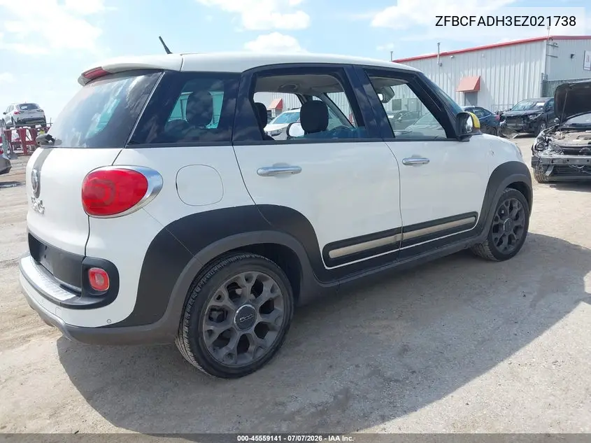 2014 Fiat 500L Trekking VIN: ZFBCFADH3EZ021738 Lot: 45559141