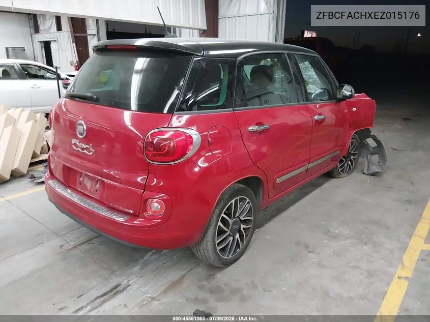 2014 Fiat 500L Lounge VIN: ZFBCFACHXEZ015176 Lot: 45561363