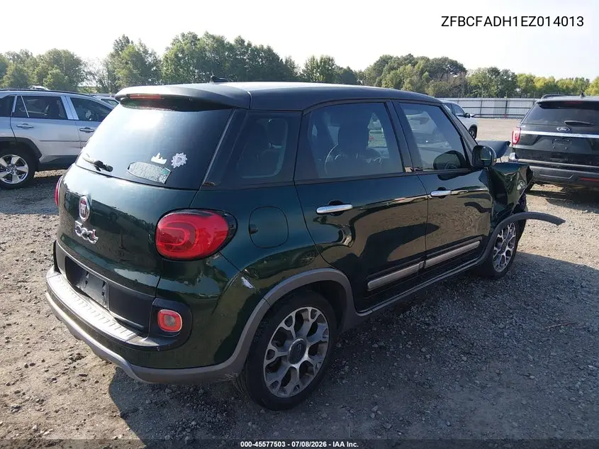 2014 Fiat 500L Trekking VIN: ZFBCFADH1EZ014013 Lot: 45577503