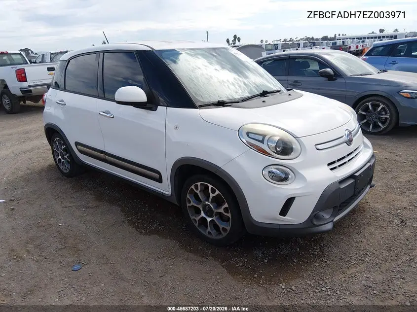 2014 Fiat 500L Trekking VIN: ZFBCFADH7EZ003971 Lot: 45687203