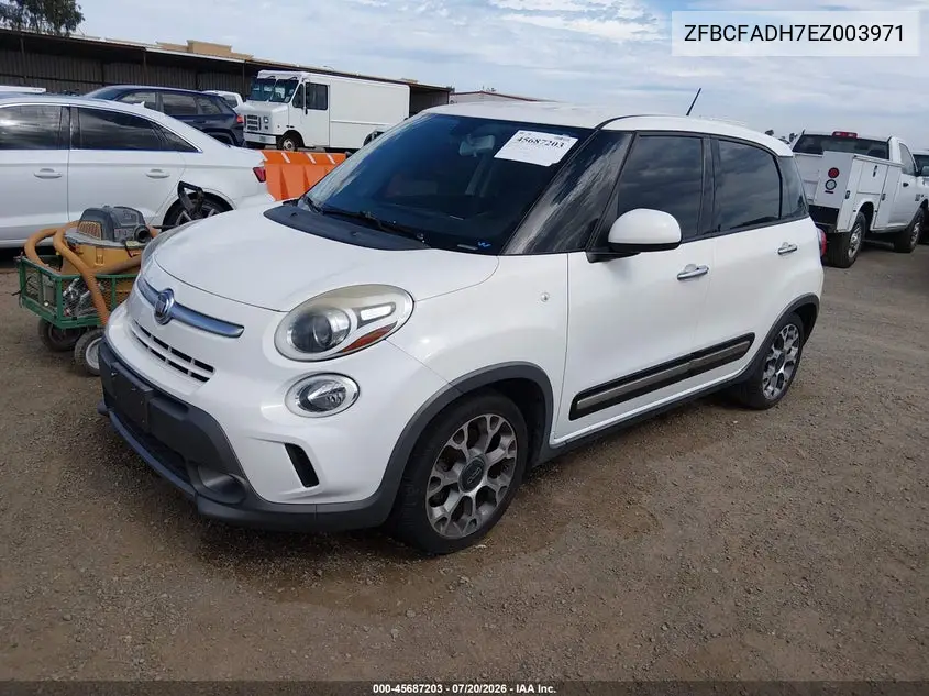 2014 Fiat 500L Trekking VIN: ZFBCFADH7EZ003971 Lot: 45687203