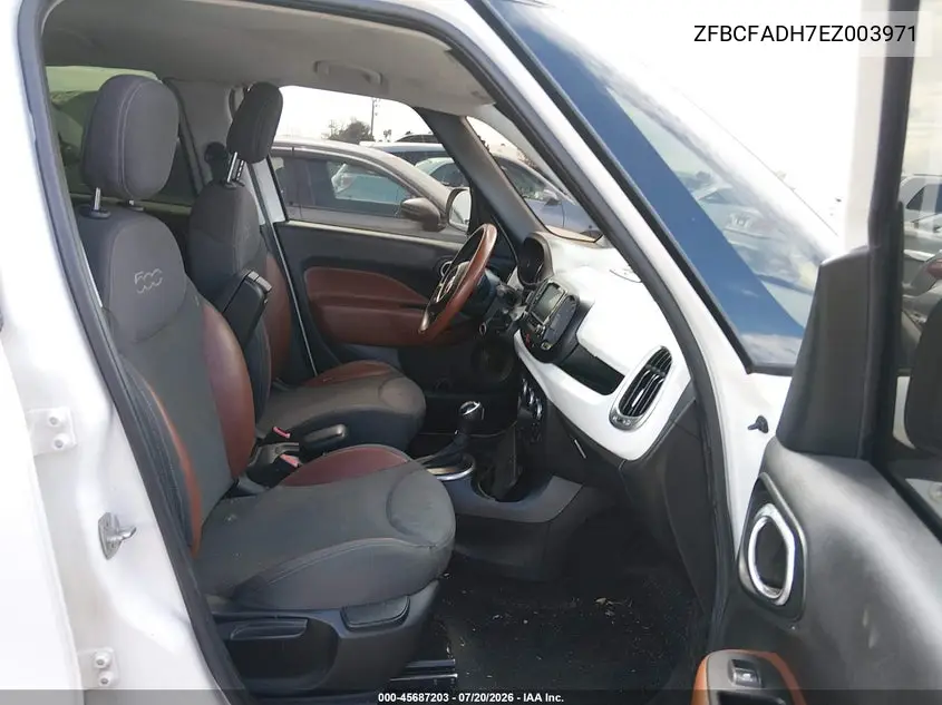 2014 Fiat 500L Trekking VIN: ZFBCFADH7EZ003971 Lot: 45687203