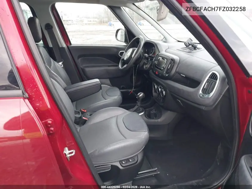 2015 Fiat 500L Lounge VIN: ZFBCFACH7FZ032258 Lot: 44320290