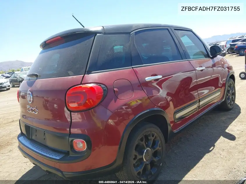 2015 Fiat 500L Urbana Trekking VIN: ZFBCFADH7FZ031755 Lot: 44868641