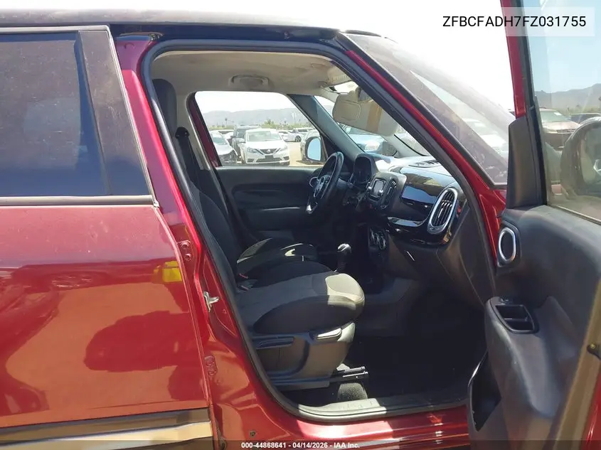 2015 Fiat 500L Urbana Trekking VIN: ZFBCFADH7FZ031755 Lot: 44868641