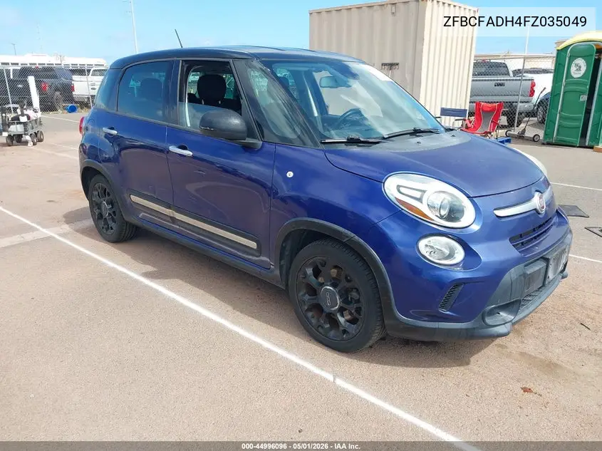 2015 Fiat 500L Urbana Trekking VIN: ZFBCFADH4FZ035049 Lot: 44996096