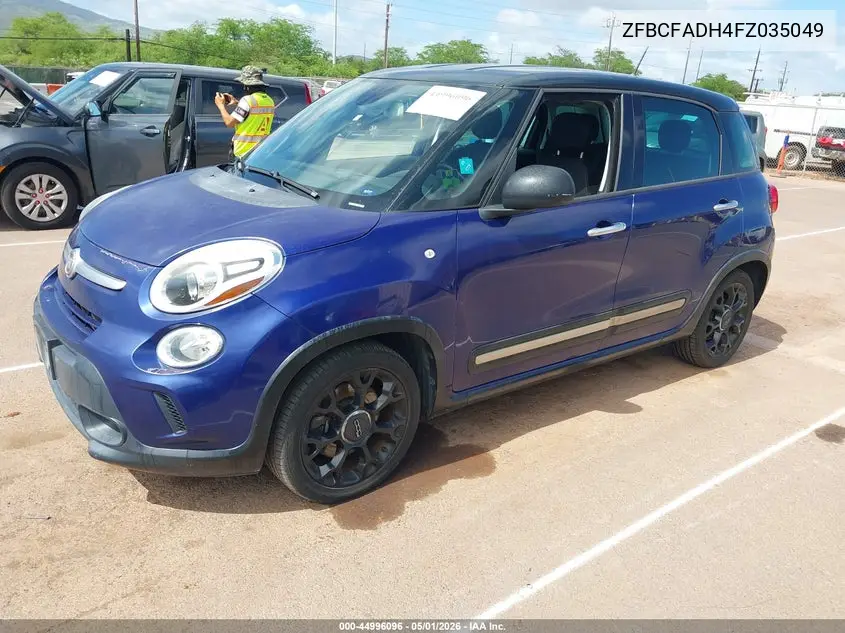 2015 Fiat 500L Urbana Trekking VIN: ZFBCFADH4FZ035049 Lot: 44996096