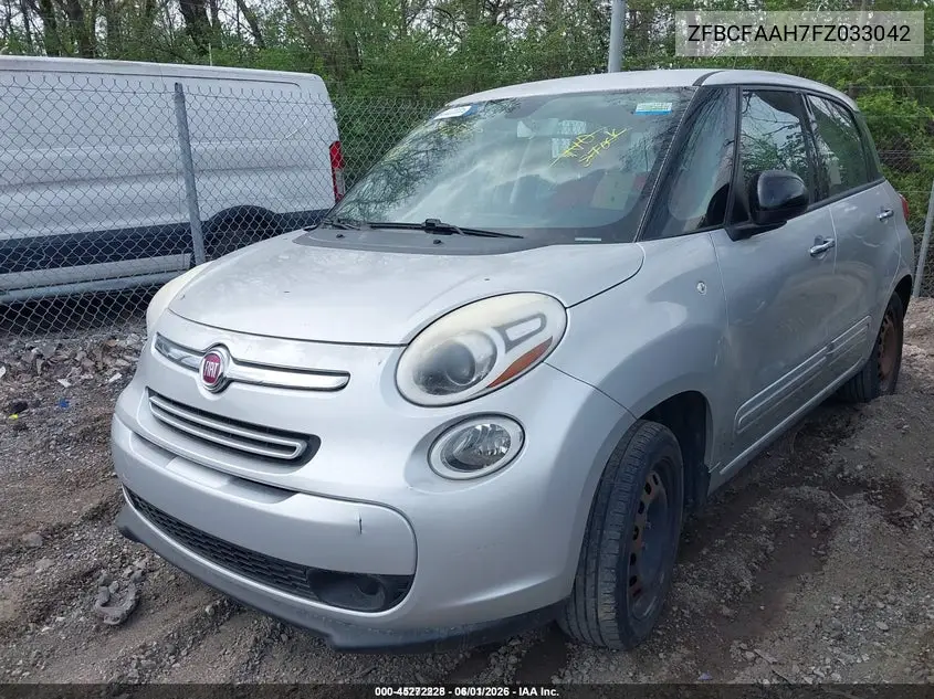 2015 Fiat 500L Pop VIN: ZFBCFAAH7FZ033042 Lot: 45272228
