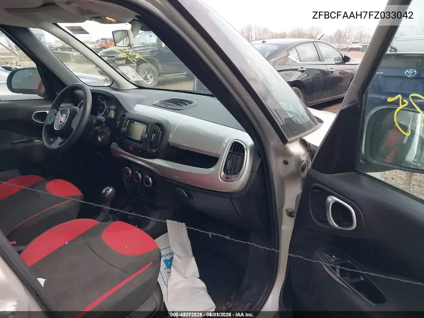 2015 Fiat 500L Pop VIN: ZFBCFAAH7FZ033042 Lot: 45272228