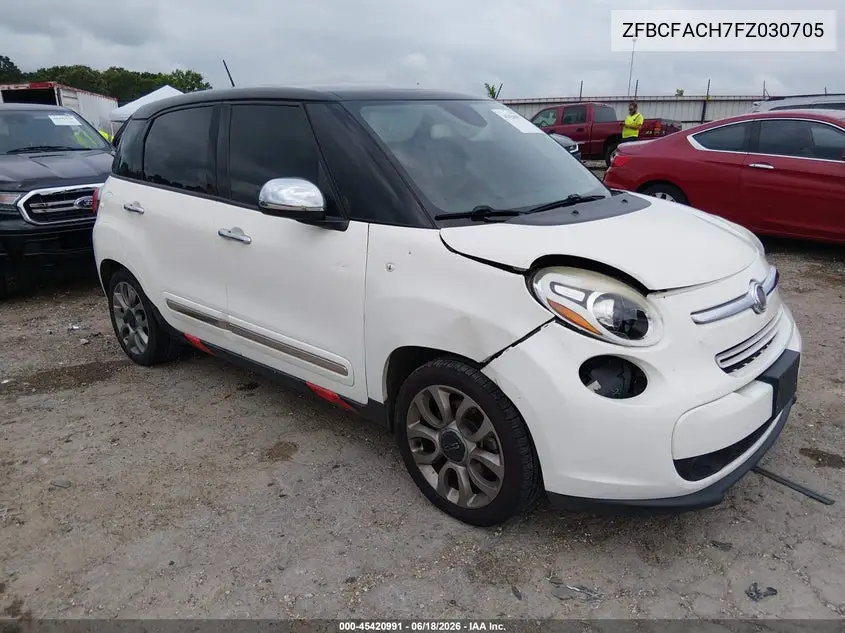 2015 Fiat 500L Lounge VIN: ZFBCFACH7FZ030705 Lot: 45420991
