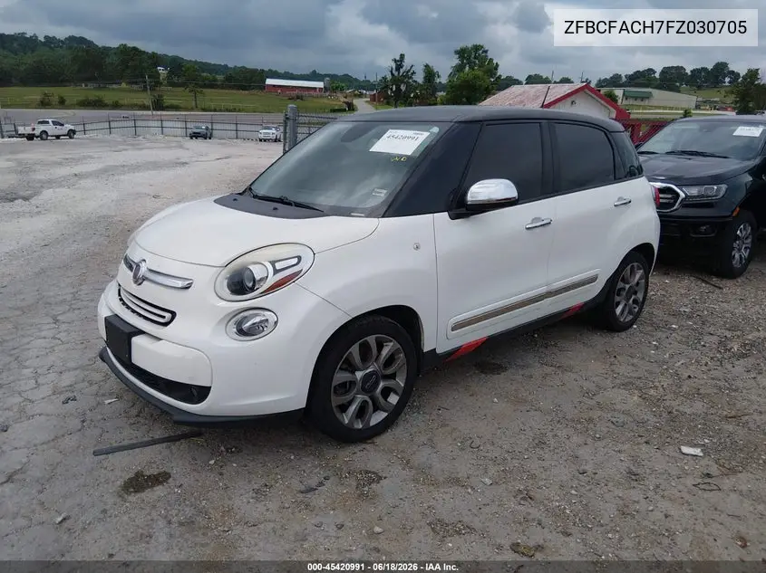 2015 Fiat 500L Lounge VIN: ZFBCFACH7FZ030705 Lot: 45420991
