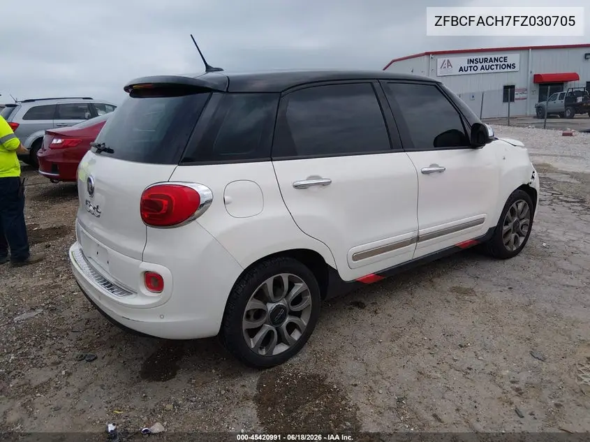 2015 Fiat 500L Lounge VIN: ZFBCFACH7FZ030705 Lot: 45420991