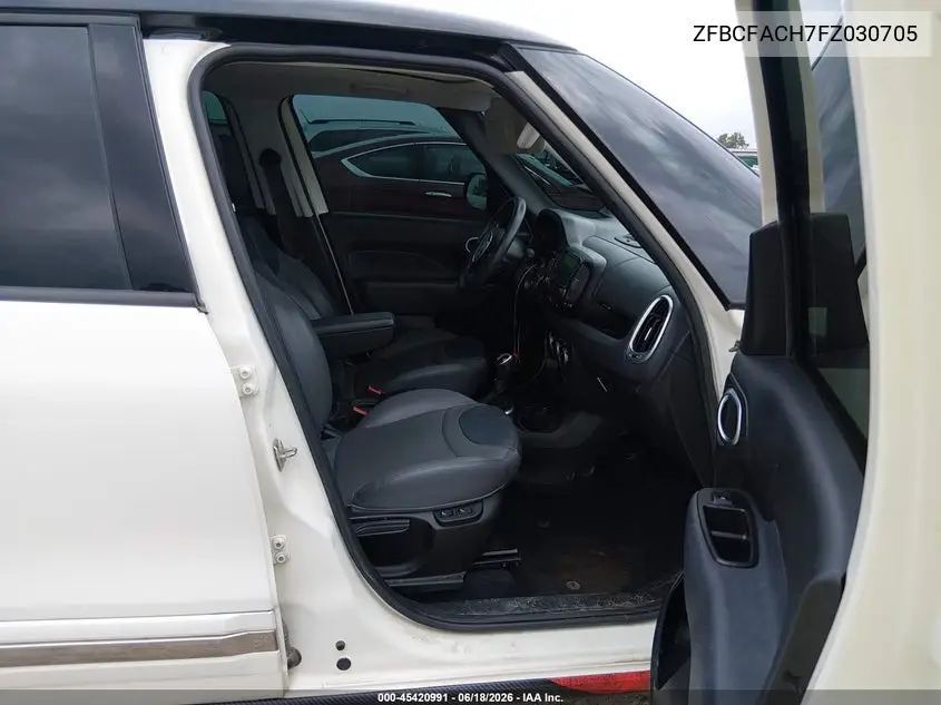 2015 Fiat 500L Lounge VIN: ZFBCFACH7FZ030705 Lot: 45420991