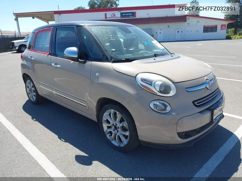2015 Fiat 500L Lounge VIN: ZFBCFACH7FZ032891 Lot: 45473282