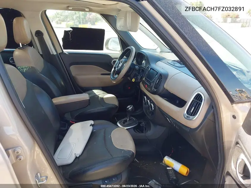 2015 Fiat 500L Lounge VIN: ZFBCFACH7FZ032891 Lot: 45473282