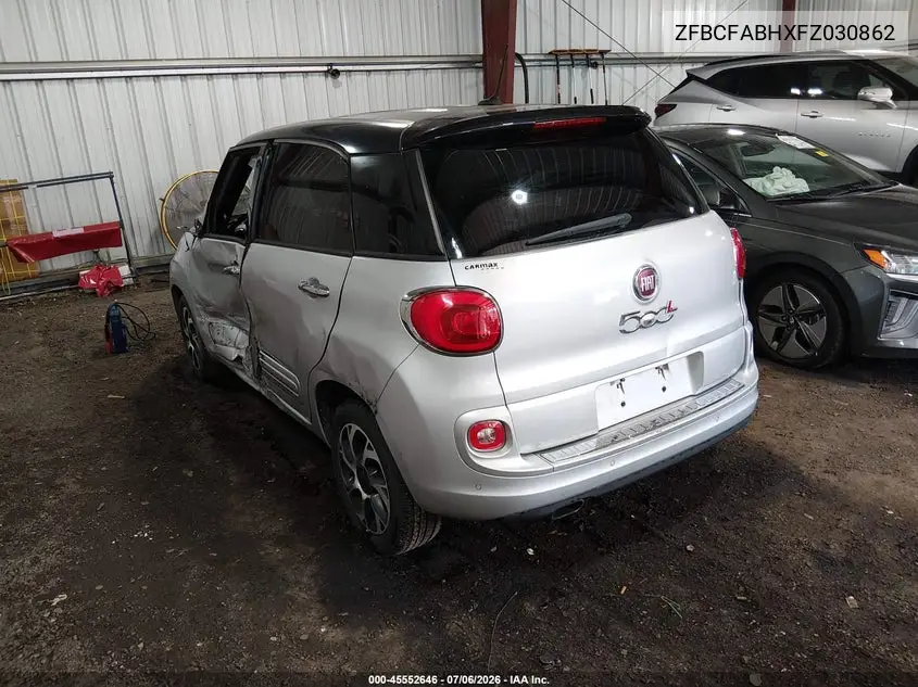 2015 Fiat 500L Easy VIN: ZFBCFABHXFZ030862 Lot: 45552646
