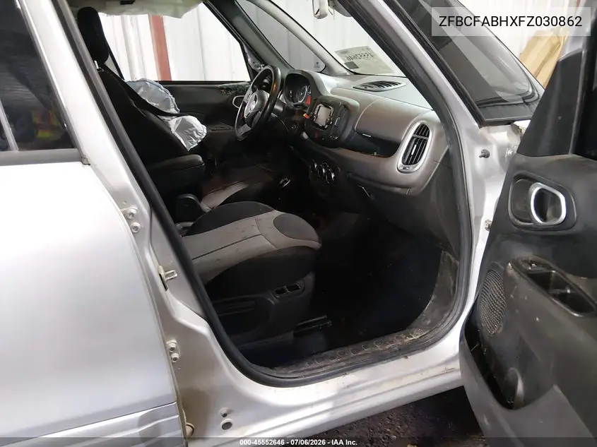 2015 Fiat 500L Easy VIN: ZFBCFABHXFZ030862 Lot: 45552646