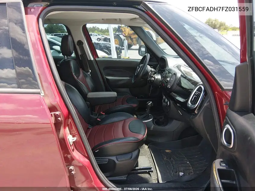 2015 Fiat 500L Urbana Trekking VIN: ZFBCFADH7FZ031559 Lot: 45562495