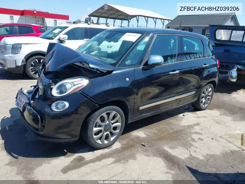 2017 Fiat 500L Lounge VIN: ZFBCFACH8HZ039206 Lot: 44803964