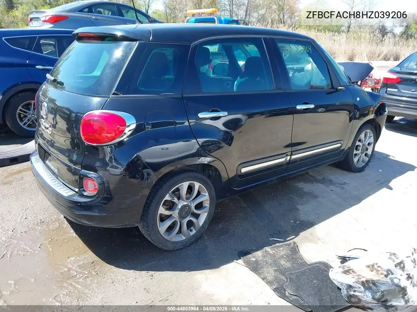 2017 Fiat 500L Lounge VIN: ZFBCFACH8HZ039206 Lot: 44803964