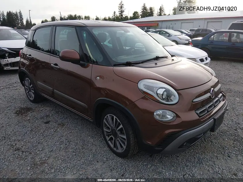 2018 Fiat 500L Trekking VIN: ZFBCFADH9JZ041020 Lot: 45459206