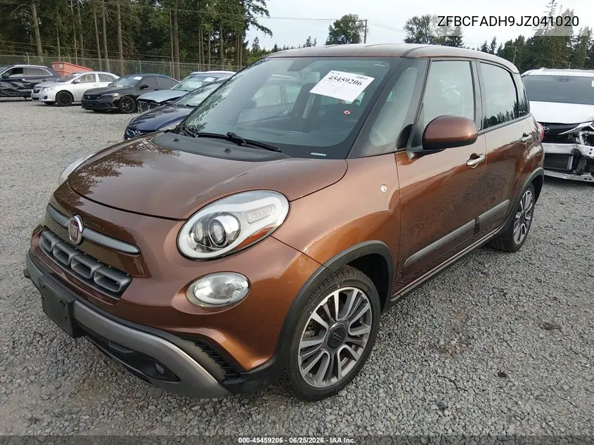 2018 Fiat 500L Trekking VIN: ZFBCFADH9JZ041020 Lot: 45459206