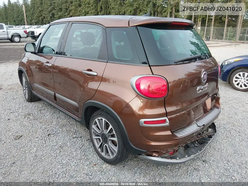 2018 Fiat 500L Trekking VIN: ZFBCFADH9JZ041020 Lot: 45459206