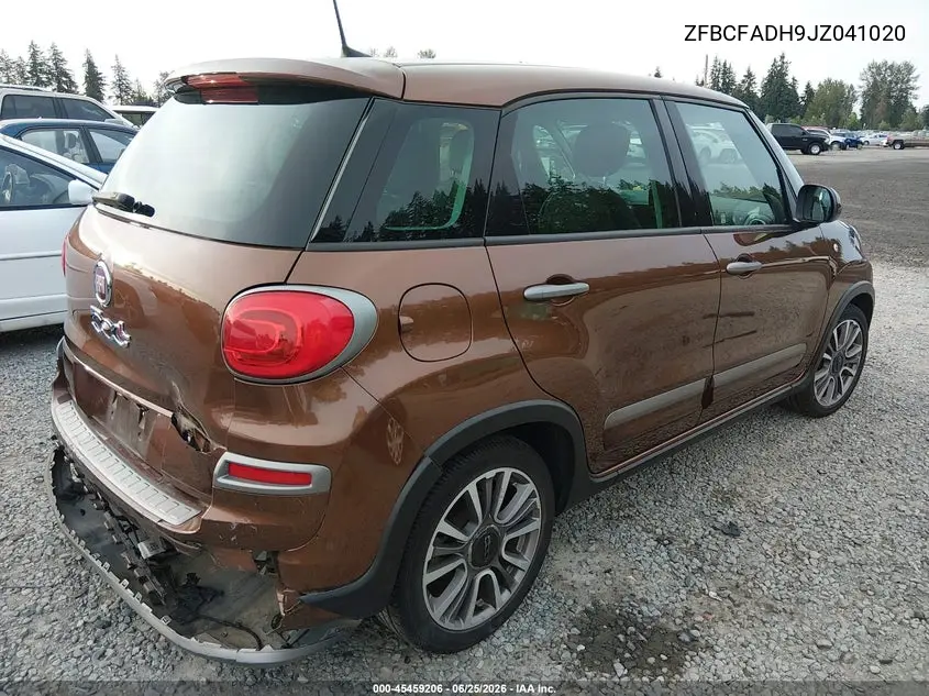 2018 Fiat 500L Trekking VIN: ZFBCFADH9JZ041020 Lot: 45459206