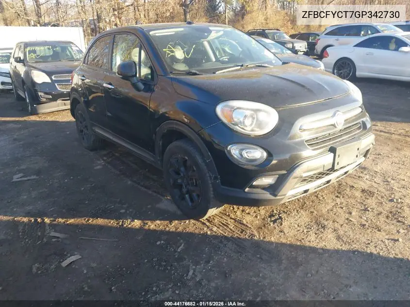 2016 Fiat 500X Trekking VIN: ZFBCFYCT7GP342730 Lot: 44176682