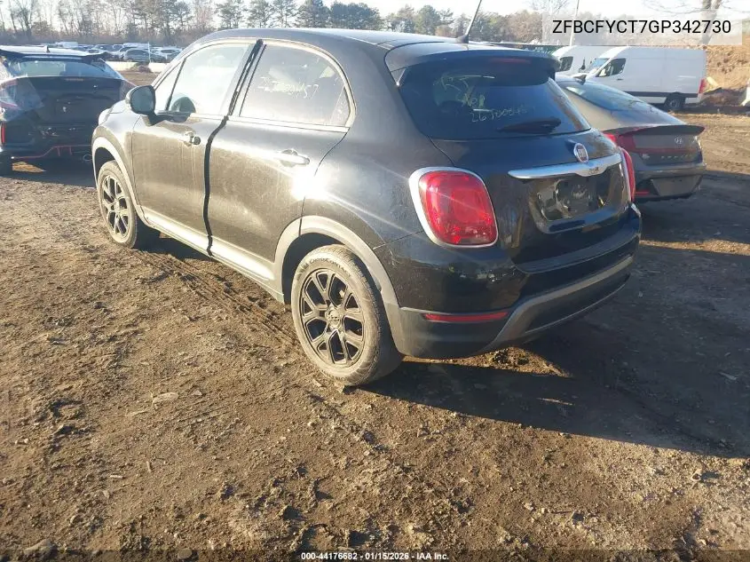 2016 Fiat 500X Trekking VIN: ZFBCFYCT7GP342730 Lot: 44176682
