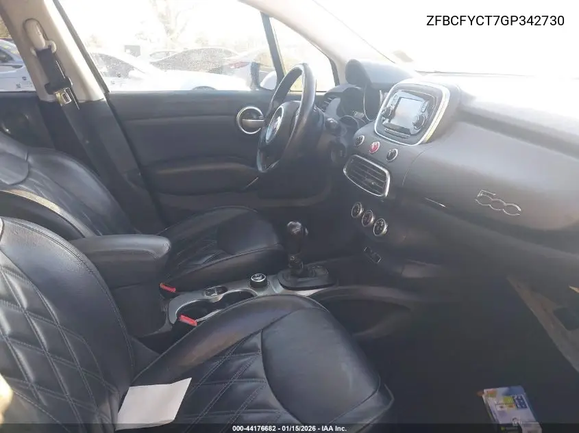 2016 Fiat 500X Trekking VIN: ZFBCFYCT7GP342730 Lot: 44176682