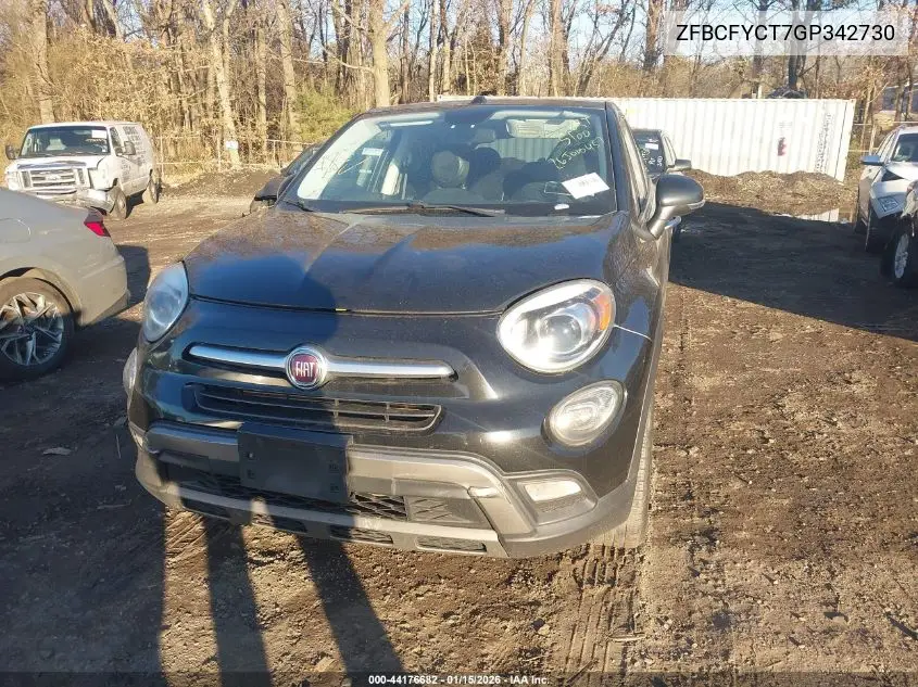2016 Fiat 500X Trekking VIN: ZFBCFYCT7GP342730 Lot: 44176682