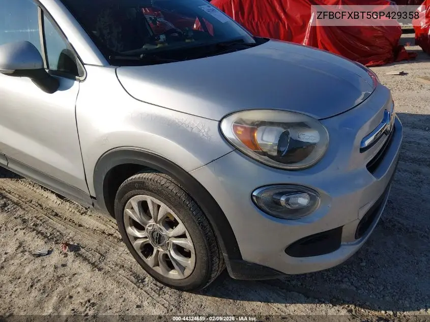 2016 Fiat 500X Easy VIN: ZFBCFXBT5GP429358 Lot: 44324659