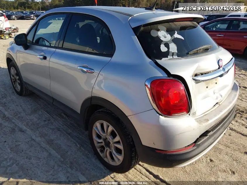 2016 Fiat 500X Easy VIN: ZFBCFXBT5GP429358 Lot: 44324659