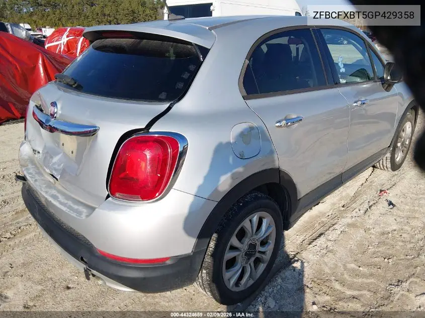 2016 Fiat 500X Easy VIN: ZFBCFXBT5GP429358 Lot: 44324659