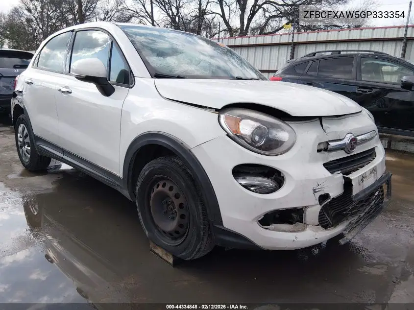 2016 Fiat 500X Pop VIN: ZFBCFXAW0GP333354 Lot: 44334848