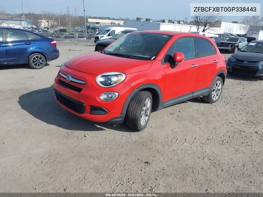 2016 Fiat 500X Easy VIN: ZFBCFXBT0GP338443 Lot: 44730238
