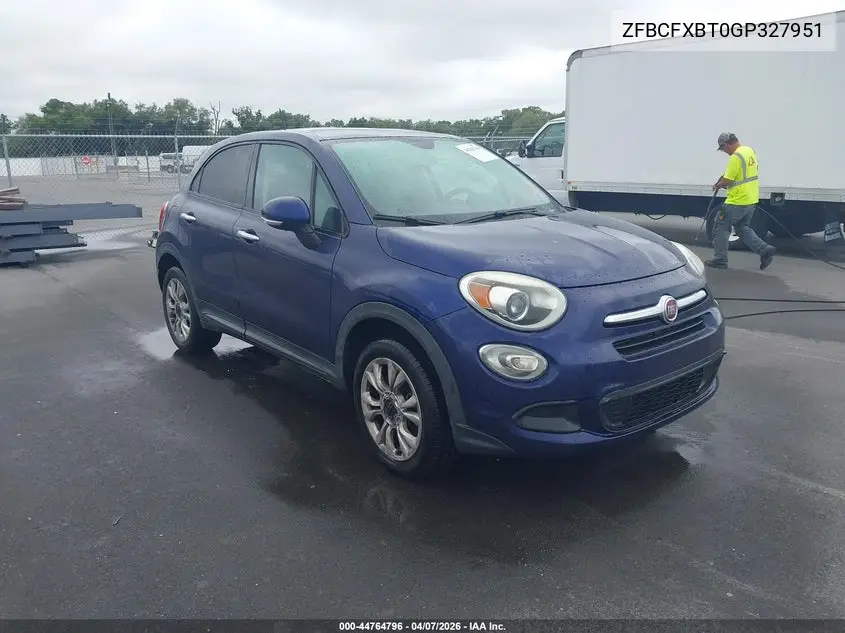 2016 Fiat 500X Easy VIN: ZFBCFXBT0GP327951 Lot: 44764796